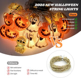 Halloween Decoration String Lights Outdoor Pumpkin Ghost with Remote